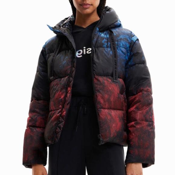 Desigual Padded gilet-jacket M - Picture 1 of 5